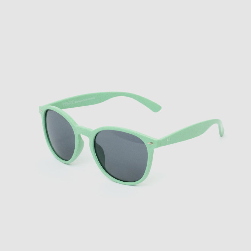 Round Wheat Sunglasses - Mint