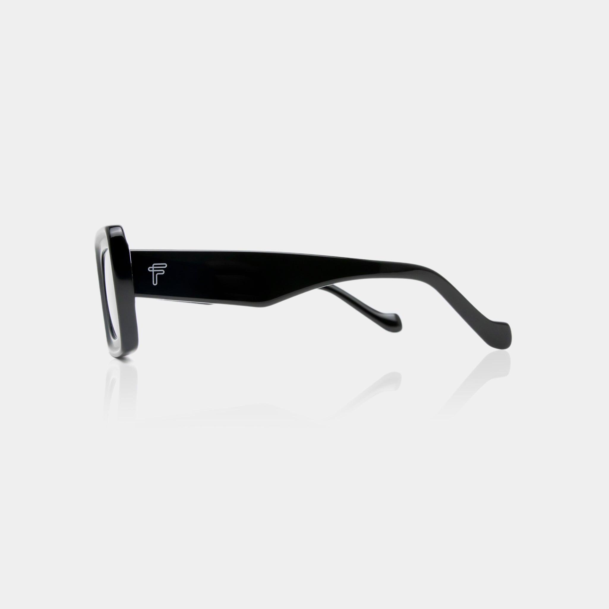 Gafas unisex Fento Cameron en acetato negro – estilo atemporal