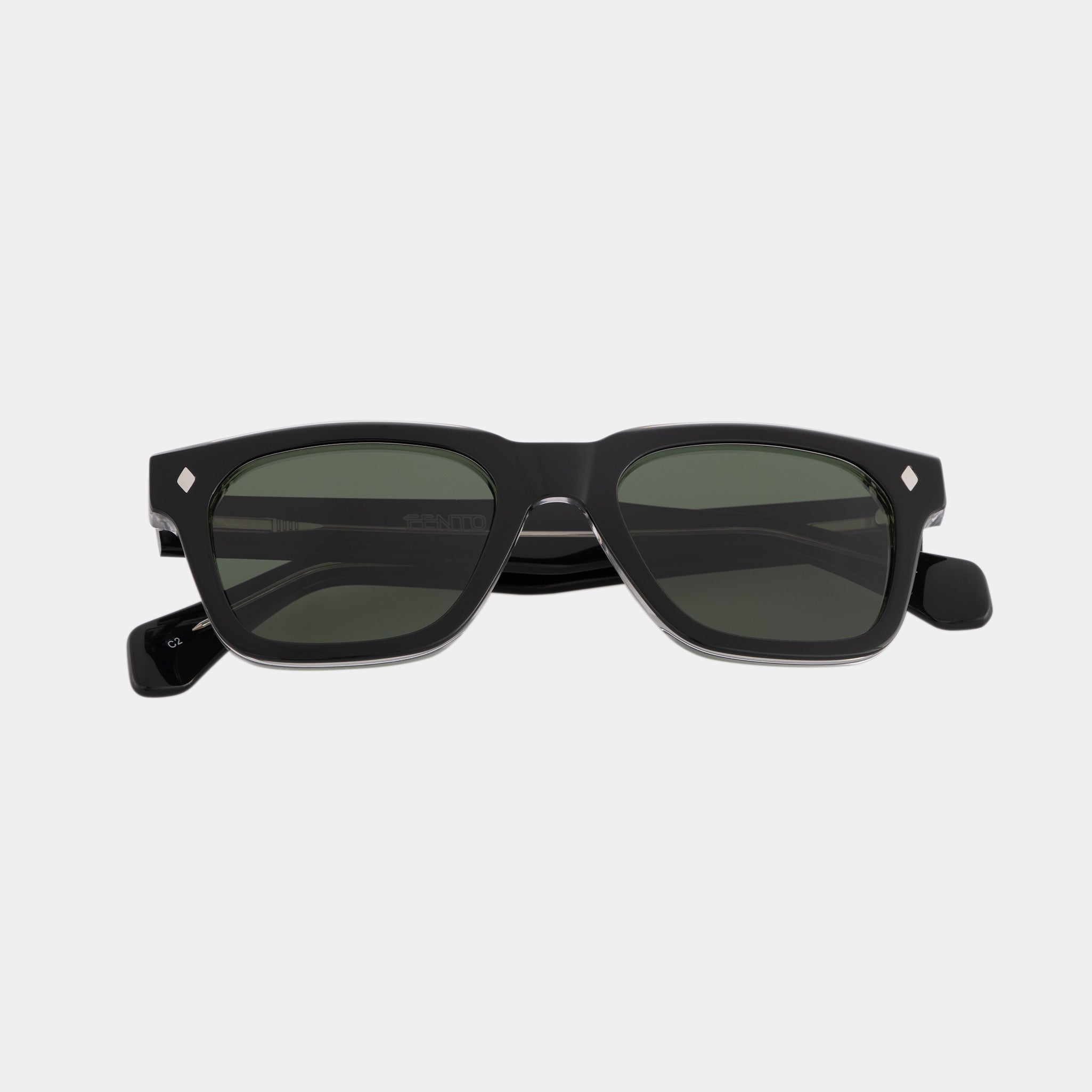 Gafas Fento Oasis Black Transparent – estilo urbano en acetato de alta calidad