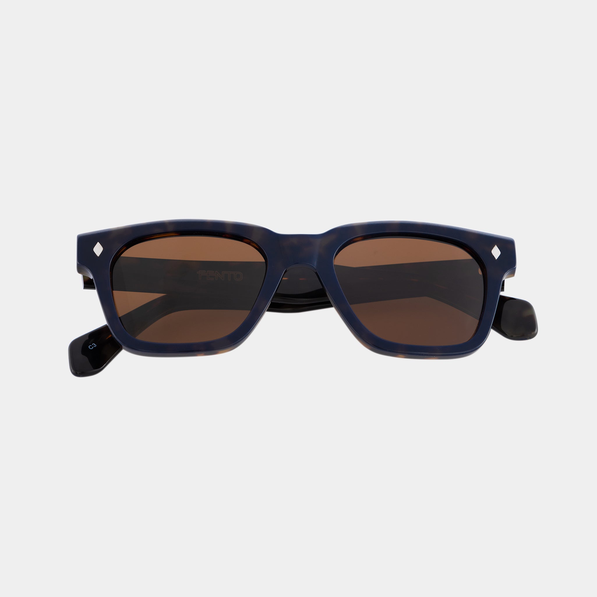 Montura Oasis Blue Tortoise – gafas de sol de acetato en azul carey
