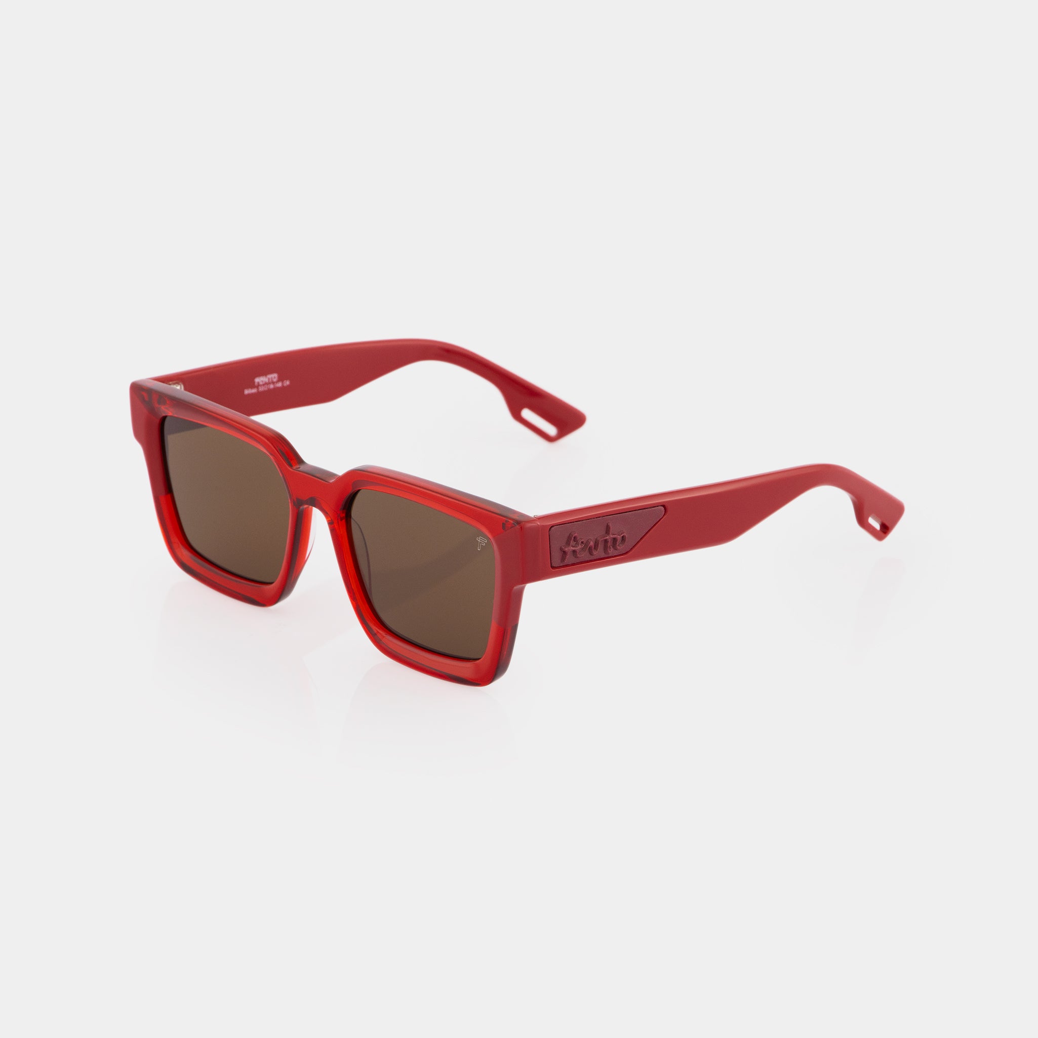 Gafas New Bilbao acetato – diseño trendy en color rojo intenso de Fento