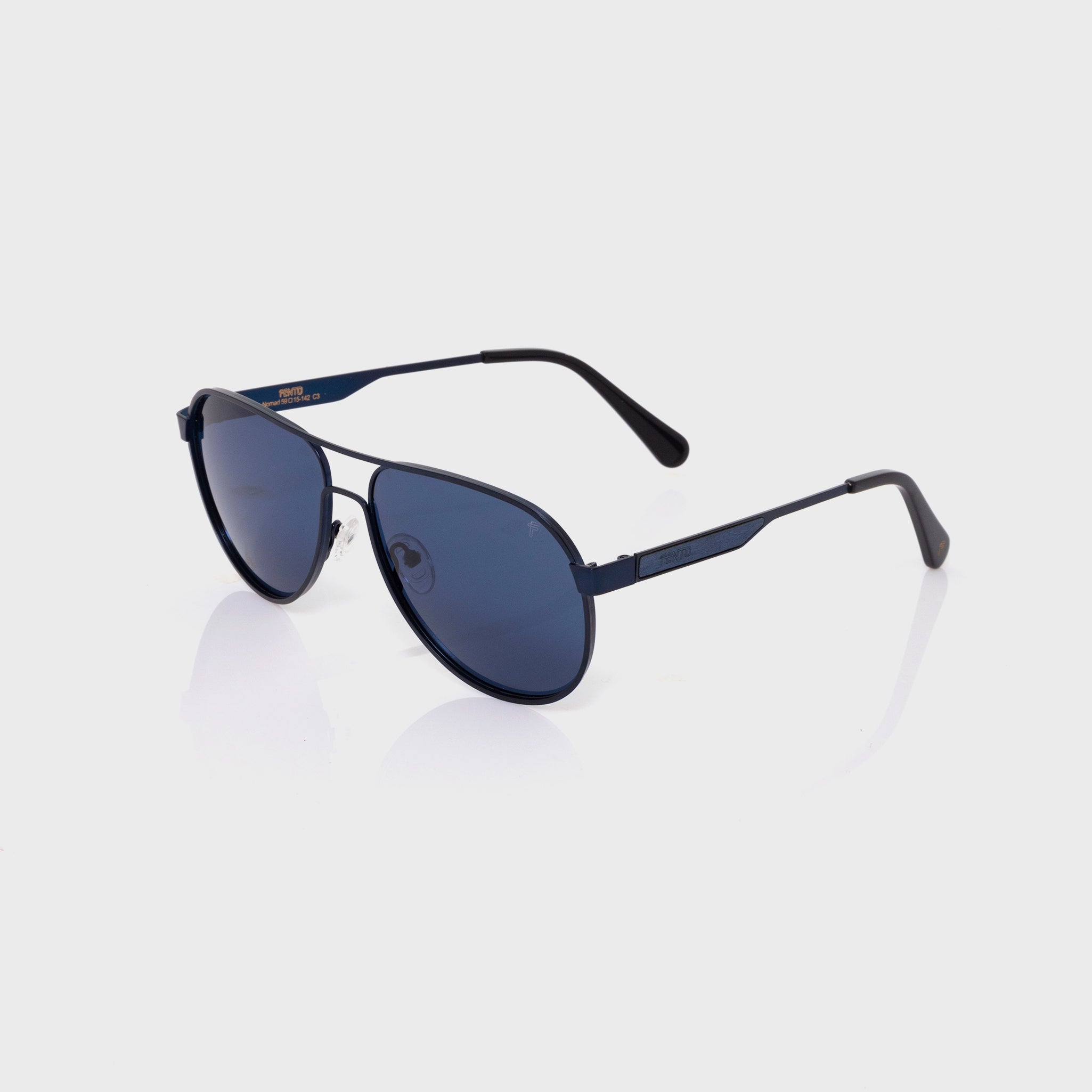 Lentes solares Nomad Steel Navy – estilo minimalista en azul oscuro