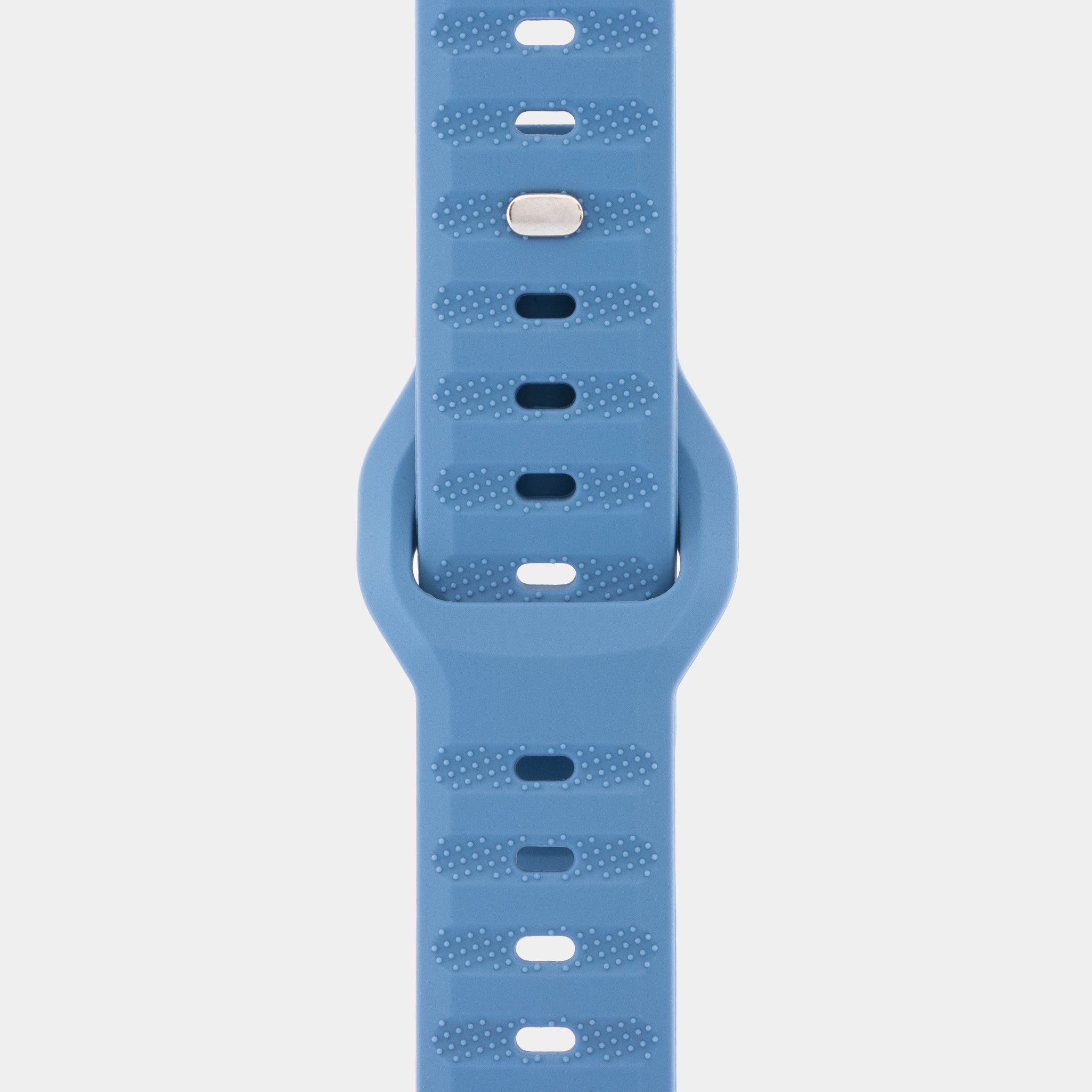 Reloj lavanda deportivo – carcasa plateada y correa suave

