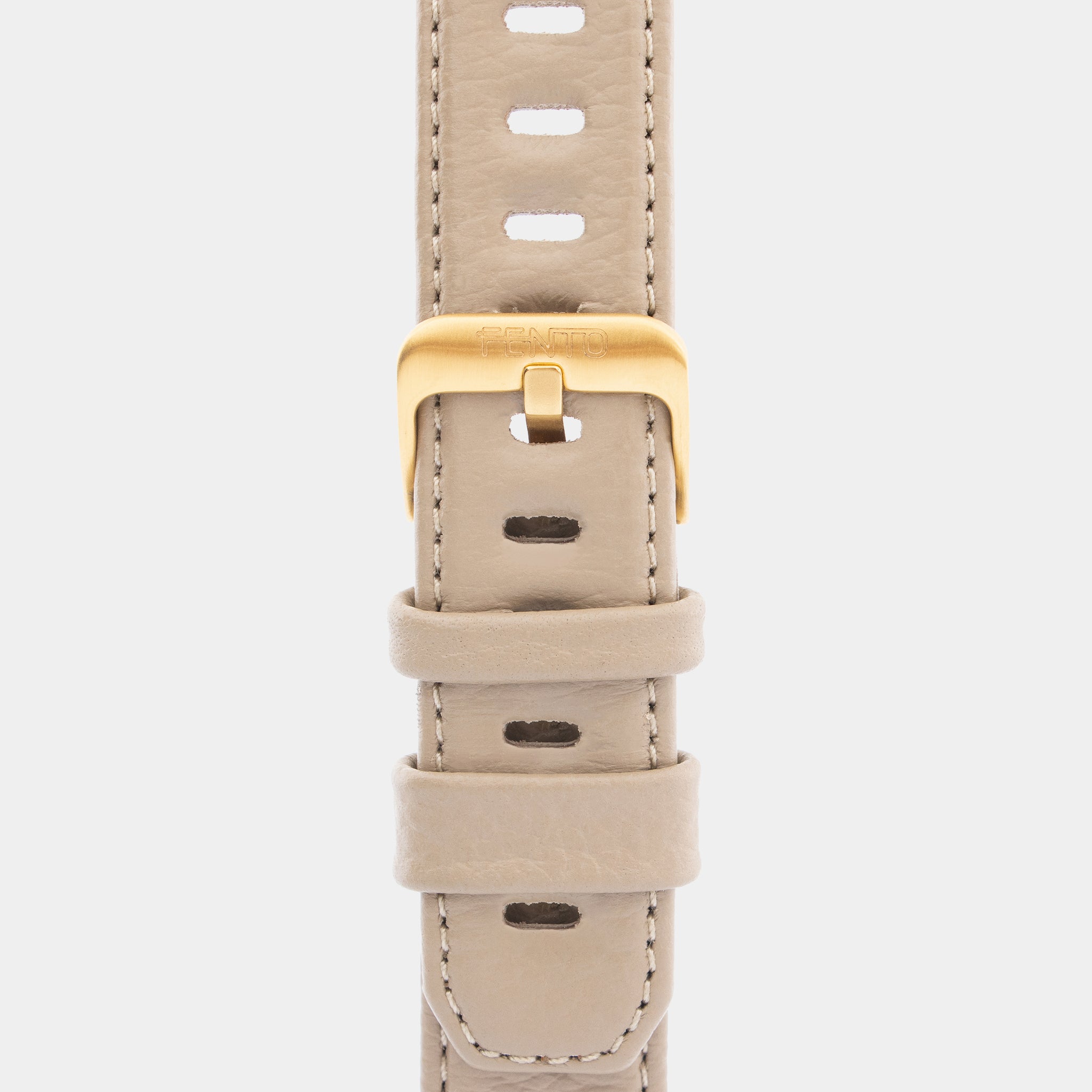 Reloj Foster de concreto taupe – estilo moderno con acabado dorado