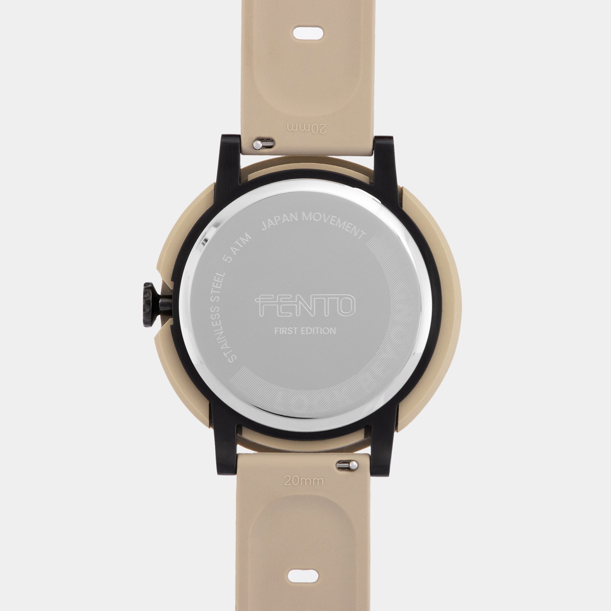 Reloj deportivo para hombre y mujer, Bolt, en color beige, con carcasa de resina beige.
