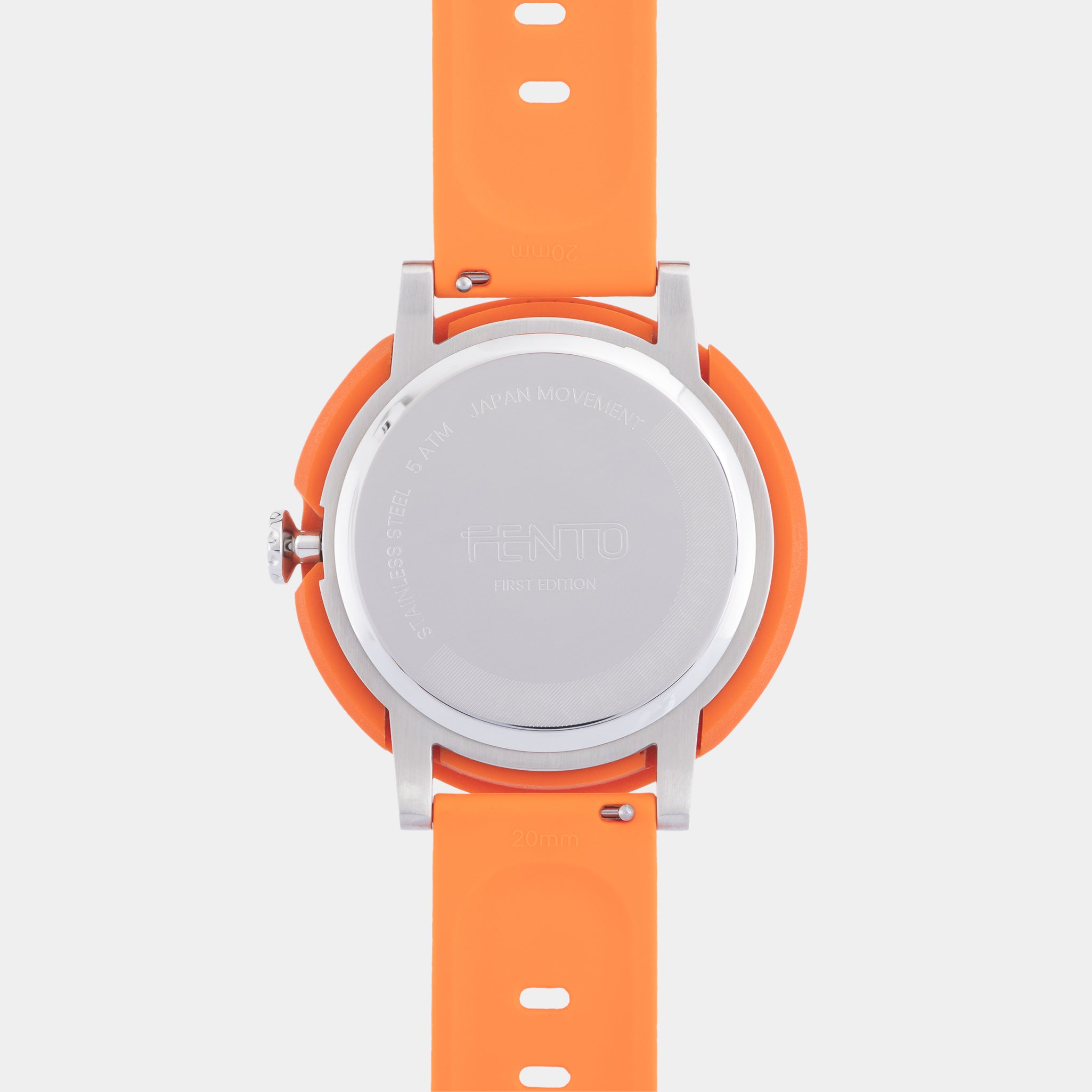 Reloj deportivo para hombre y mujer Bolt en color naranja, con carcasa de silicona naranja.