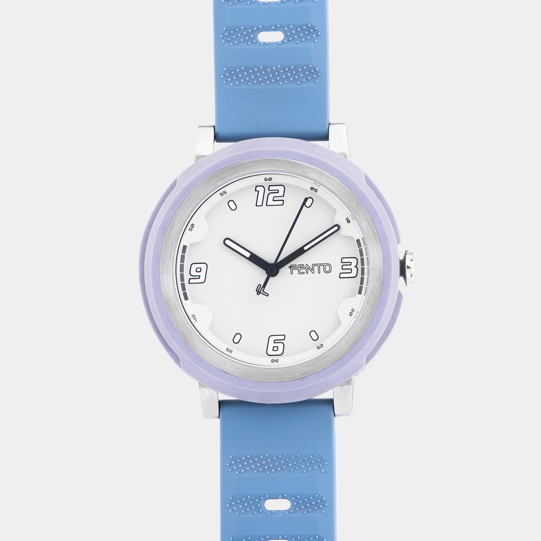 Reloj deportivo para mujer Bolt en color azul-morado, con carcasa de resina morada.